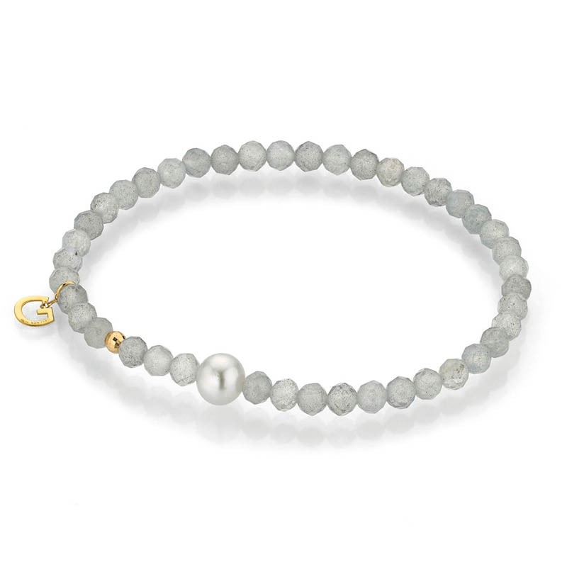 Gellner Big Bang Armband Labradorit mit Perle