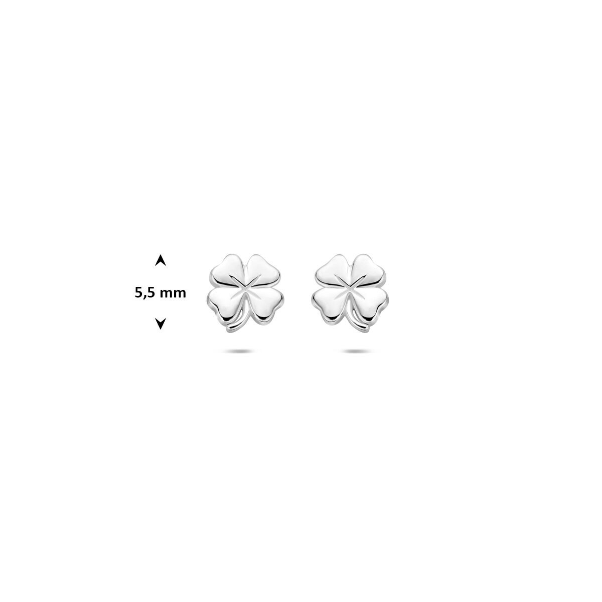 Kleeblatt Silber Ohrstecker