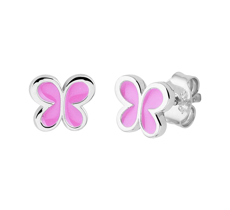 Schmetterling Ohrstecker Pink