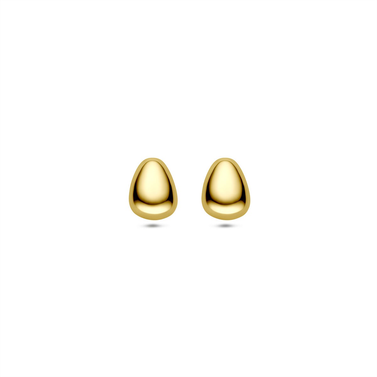 Ohrstecker Tropfen Gelbgold 8,0mm