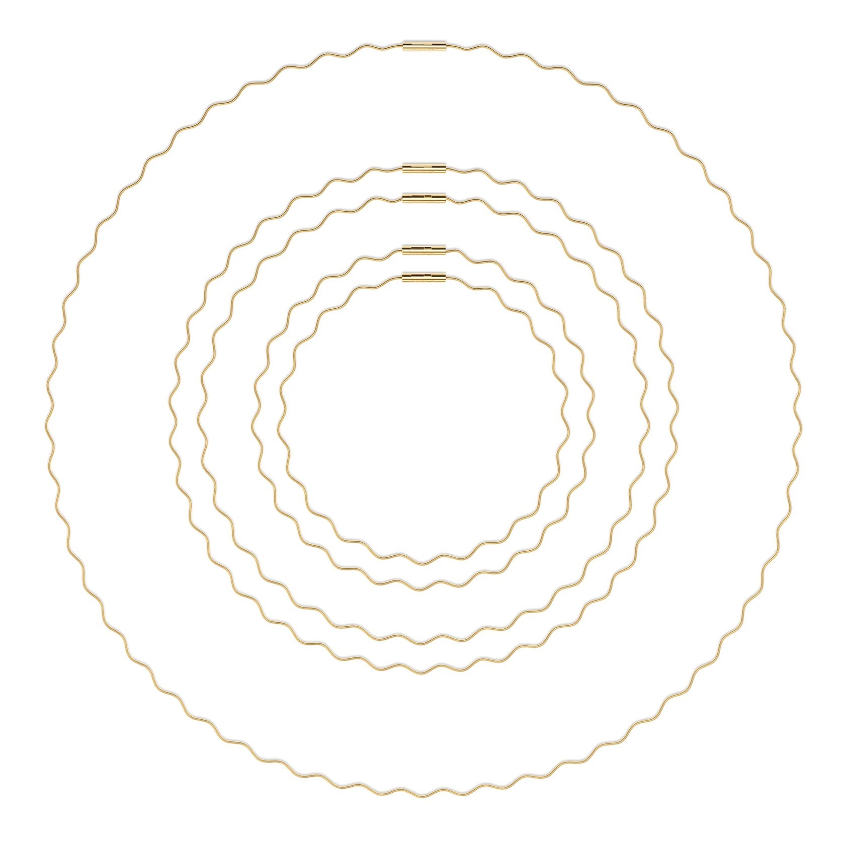 Niessing Halsschnur Welle Gelbgold 47,0cm