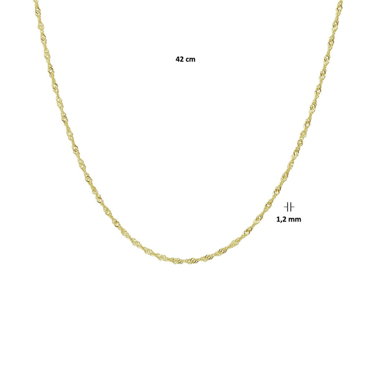 Singapur Gelbgold Kette