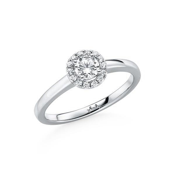 Steinberg Solitaire Halo Ring