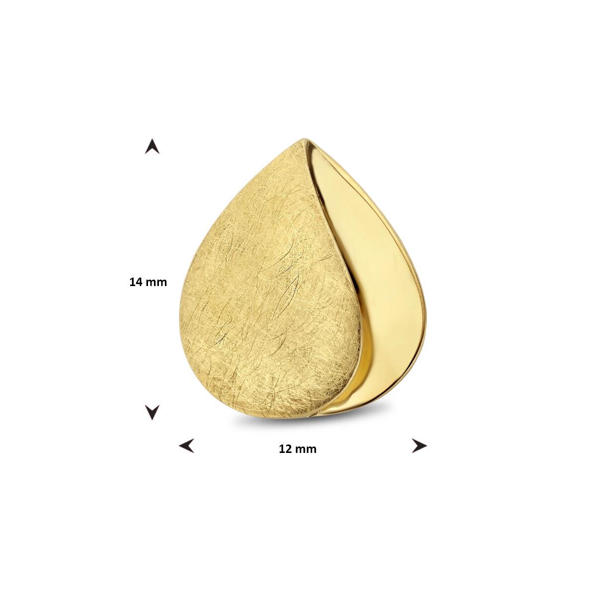 Gelbgold Anhänger Tropfen