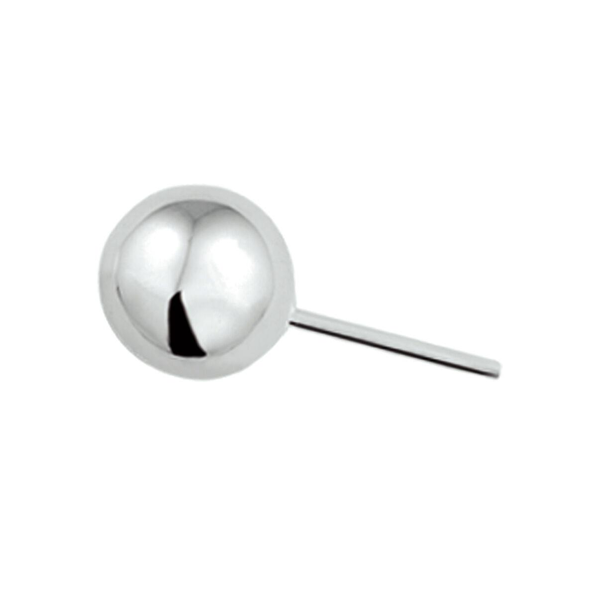 Kugel Ohrstecker 3,0mm Weißgold