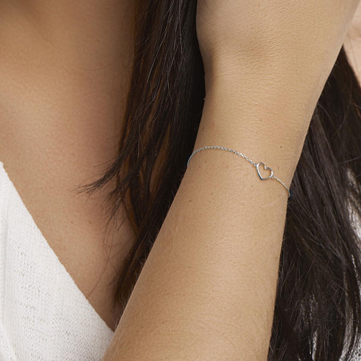 Herz Armband Weißgold