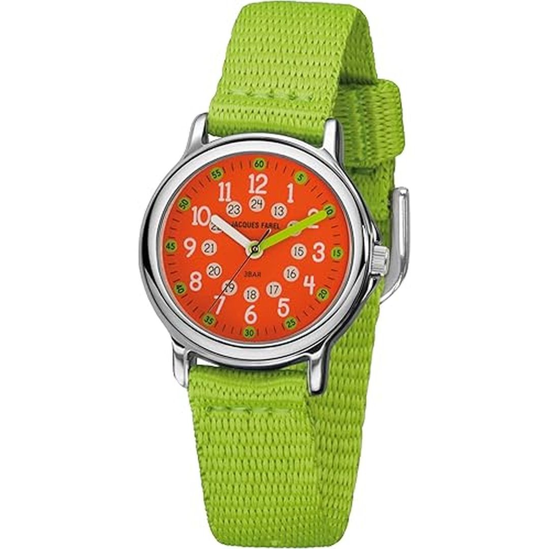 Kinderuhr Orange Grün