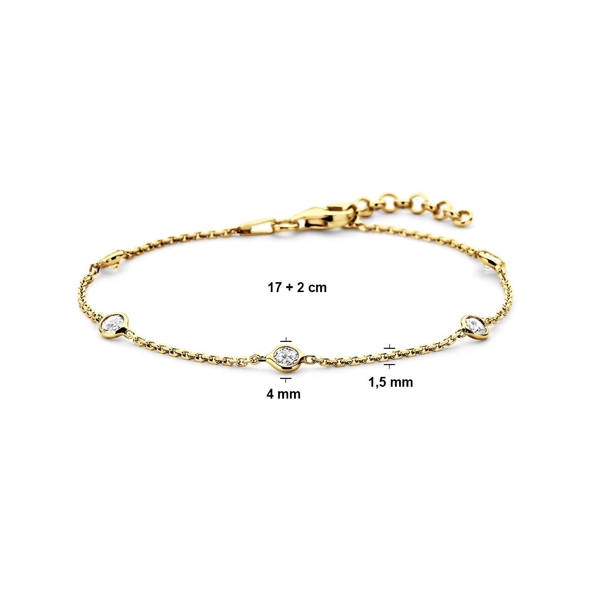 Armband mit 5 Zirkonia