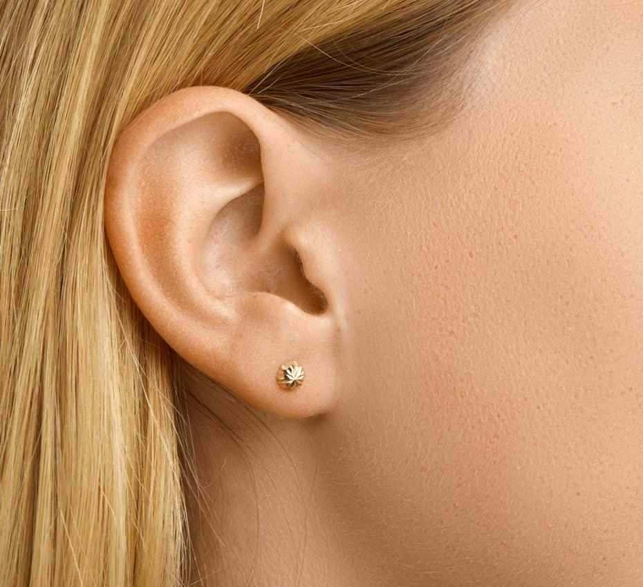 facettierte Ohrstecker 5,0mm
