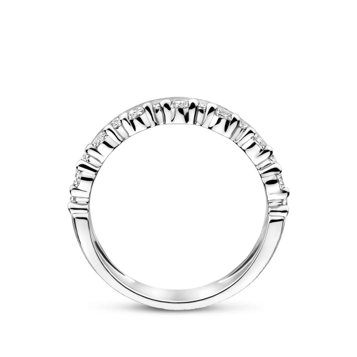 Silber Ring breit mit Zirkonia