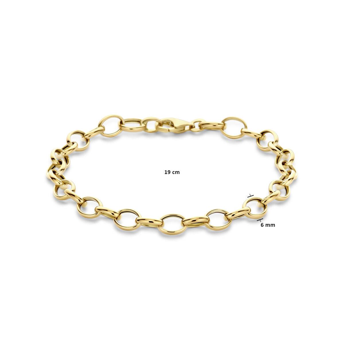 Gelbgold Armband Anker 6,0mm