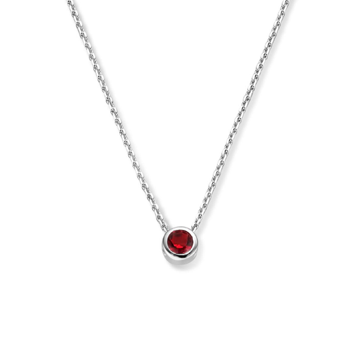 Kette mit Geburtsstein Anhänger Juli