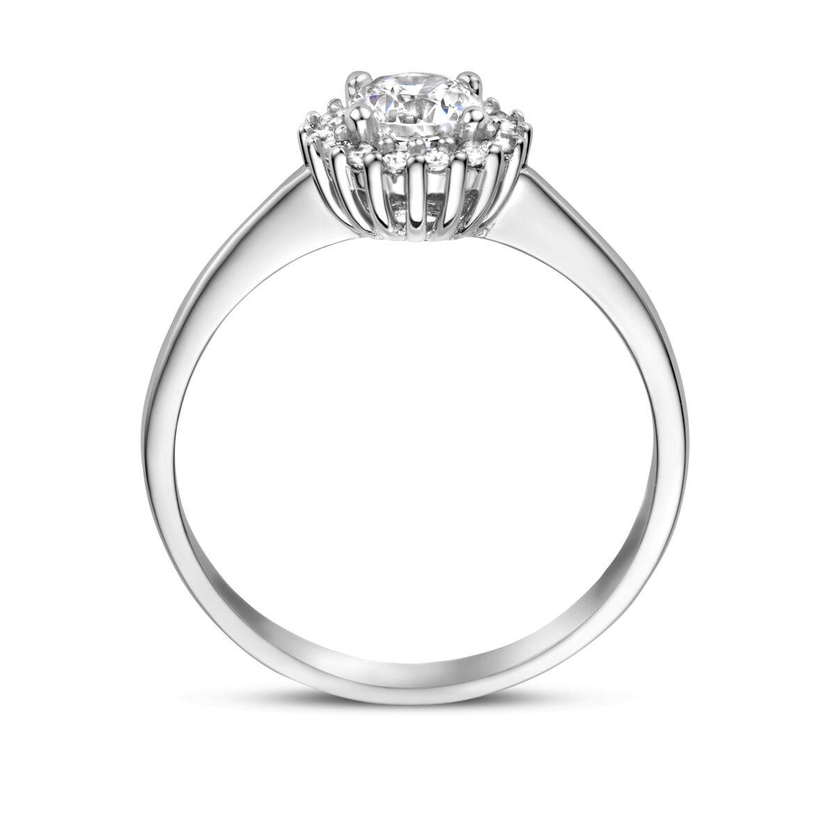 Halo Ring Silber