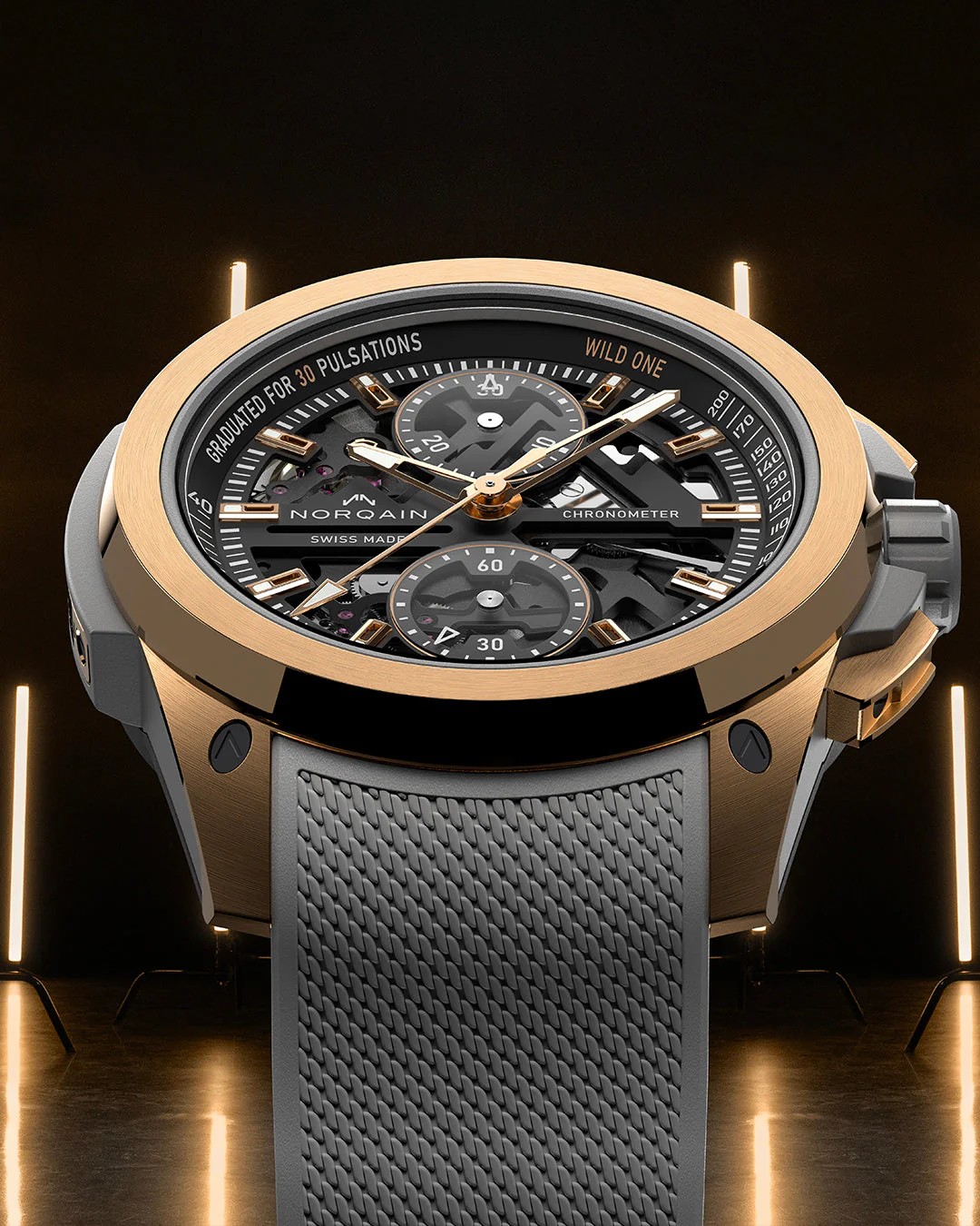 Norqain Wild One Skelett Chrono Gold Limited