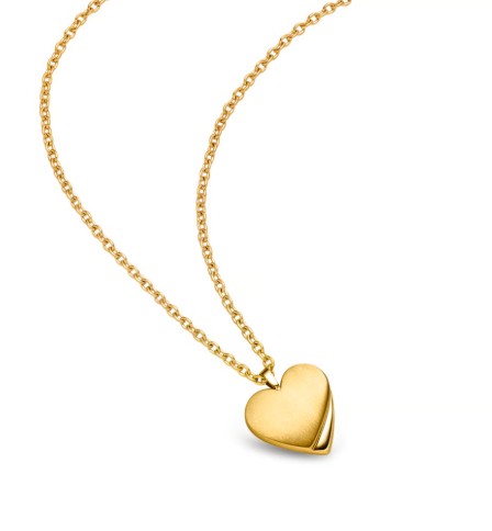 Herz Collier vergoldet