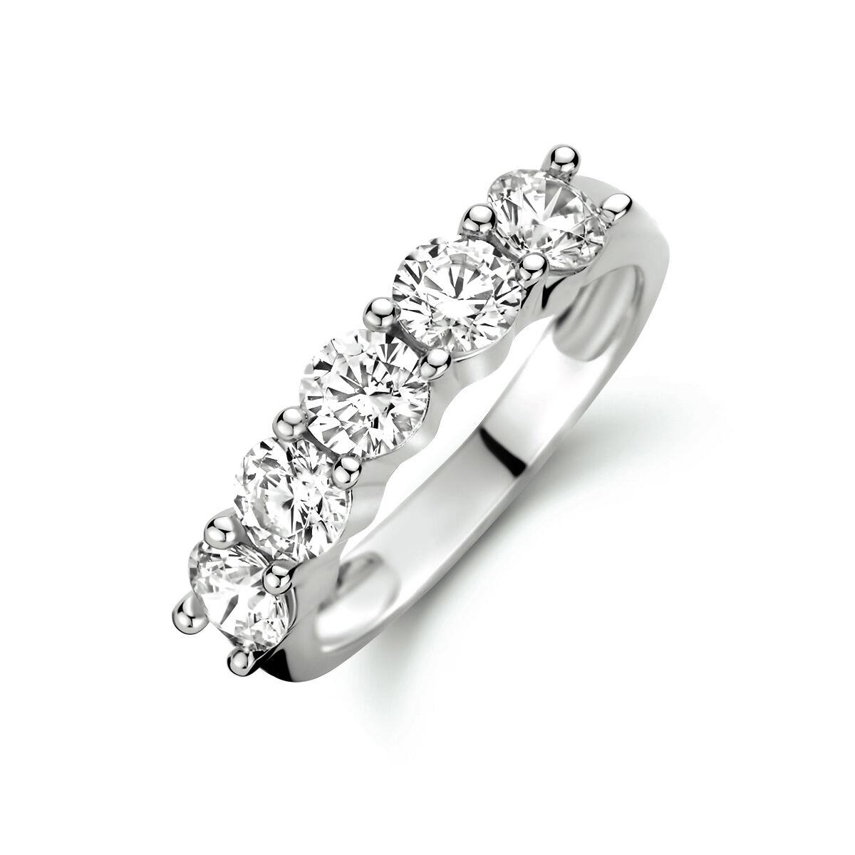 Ring mit 5 Zirkonia