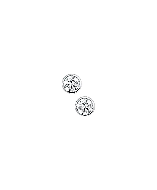 Solitaire Ohrstecker 2,5mm in Zargenfassung