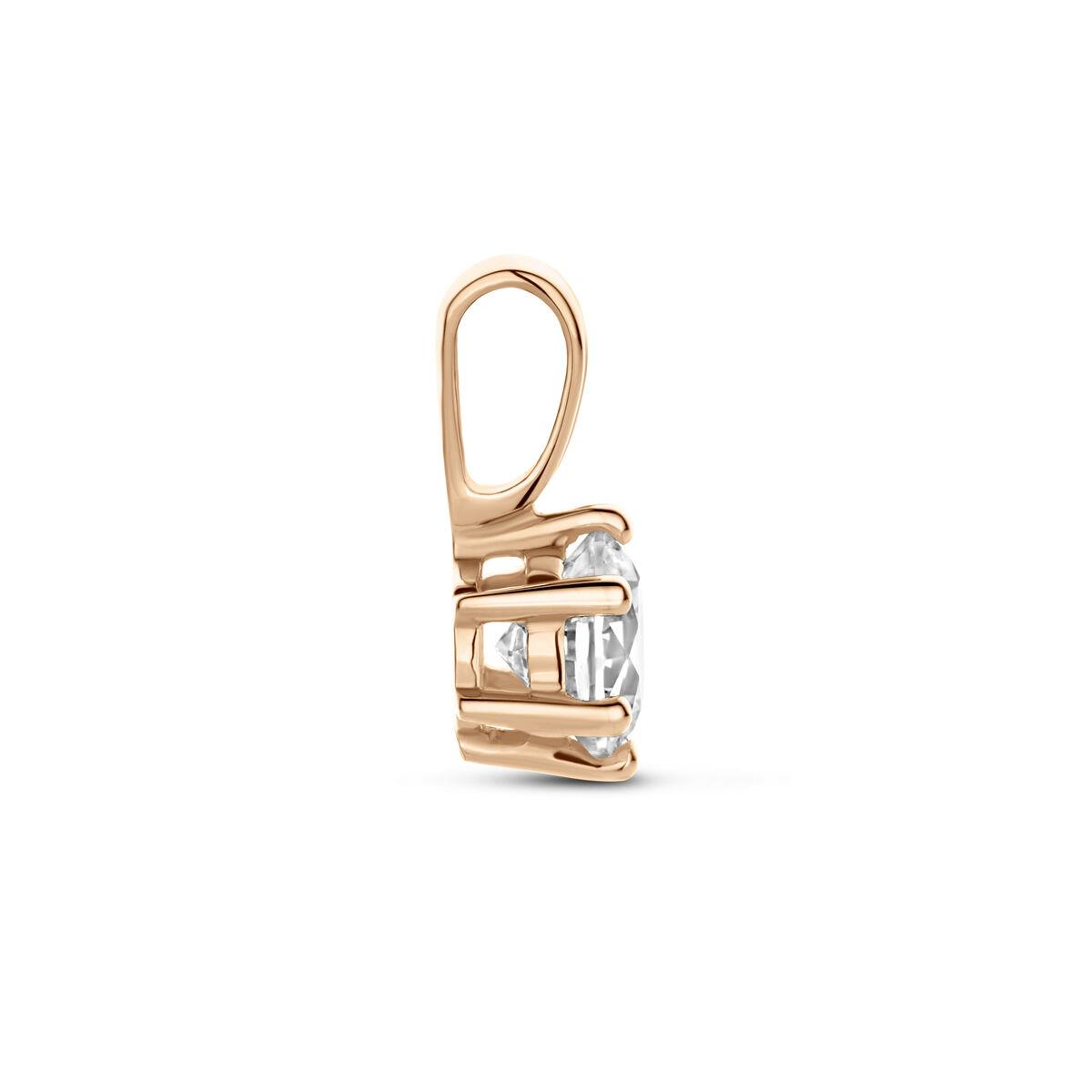Solitaire Anhänger Rotgold