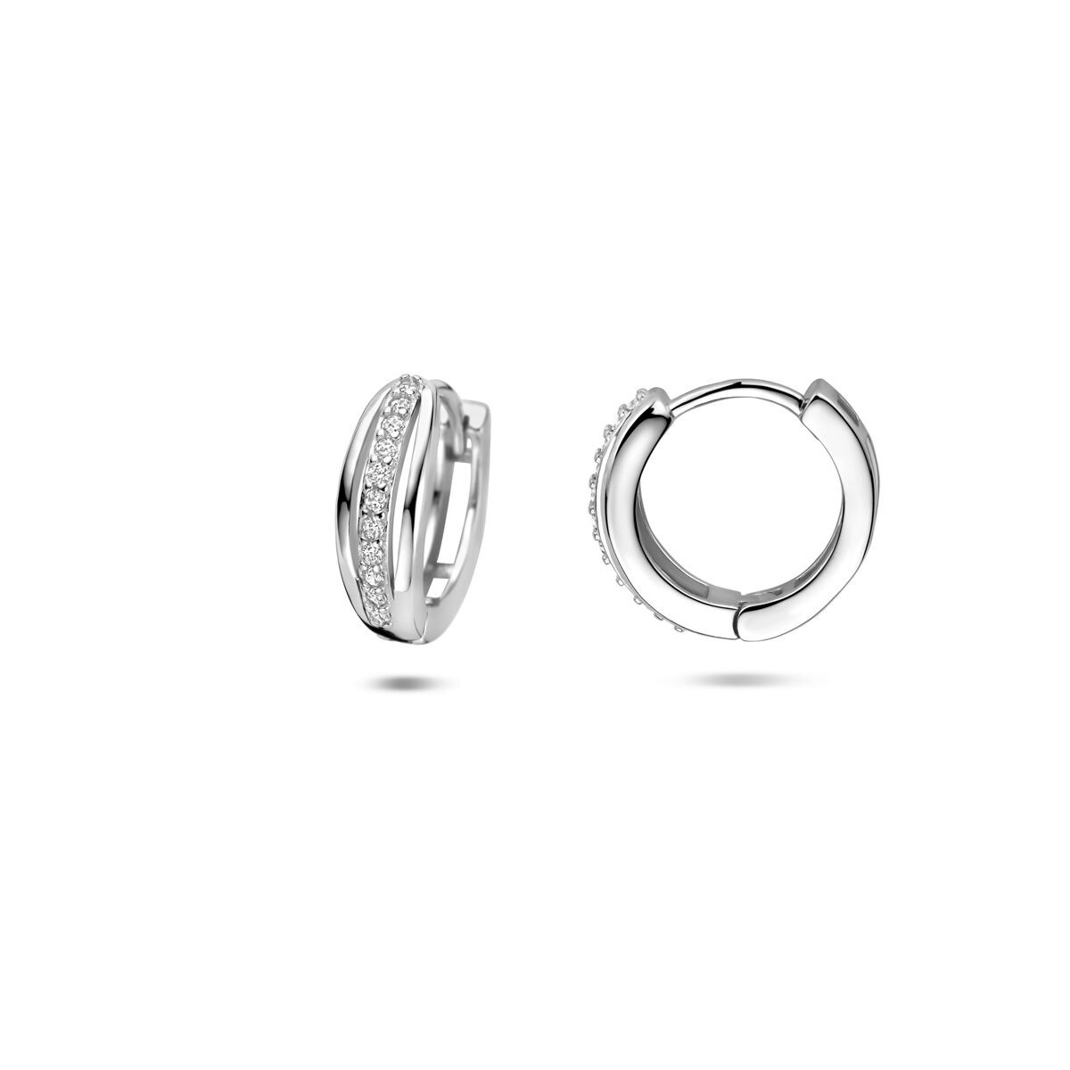 Creolen mit Zirkonia 12,5mm