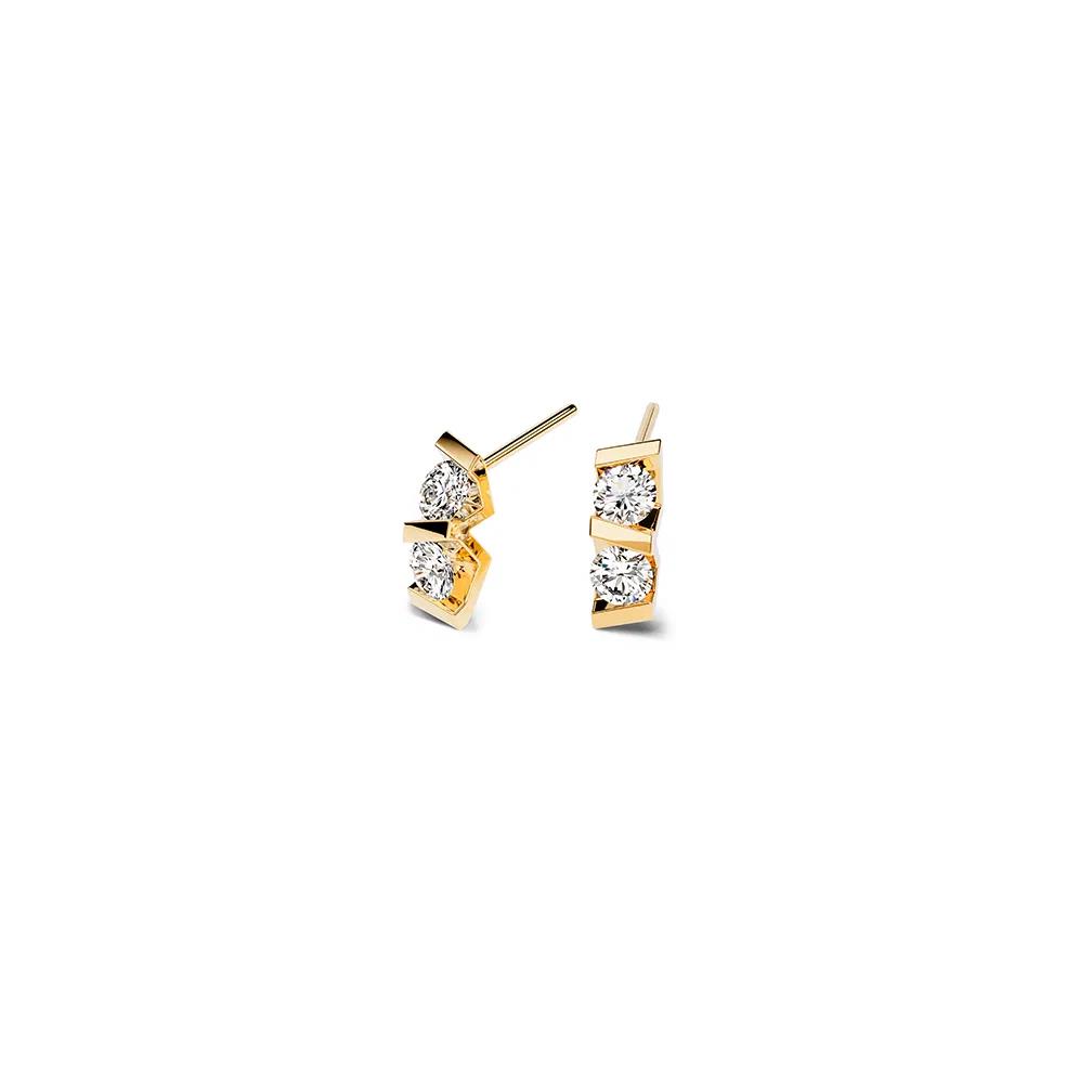 Niessing Vivida Ohrstecker Gelbgold 0,16ct
