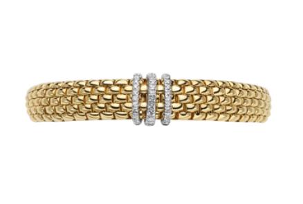 Fope Panorama Armband Gelbgold S