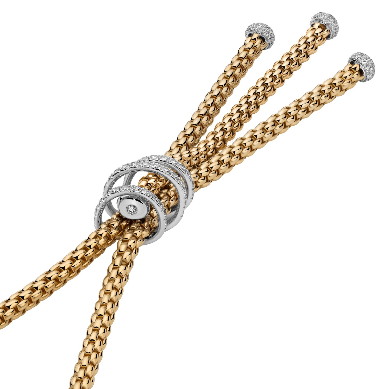 Fope Prima Y-Collier Gelbgold 45,0cm