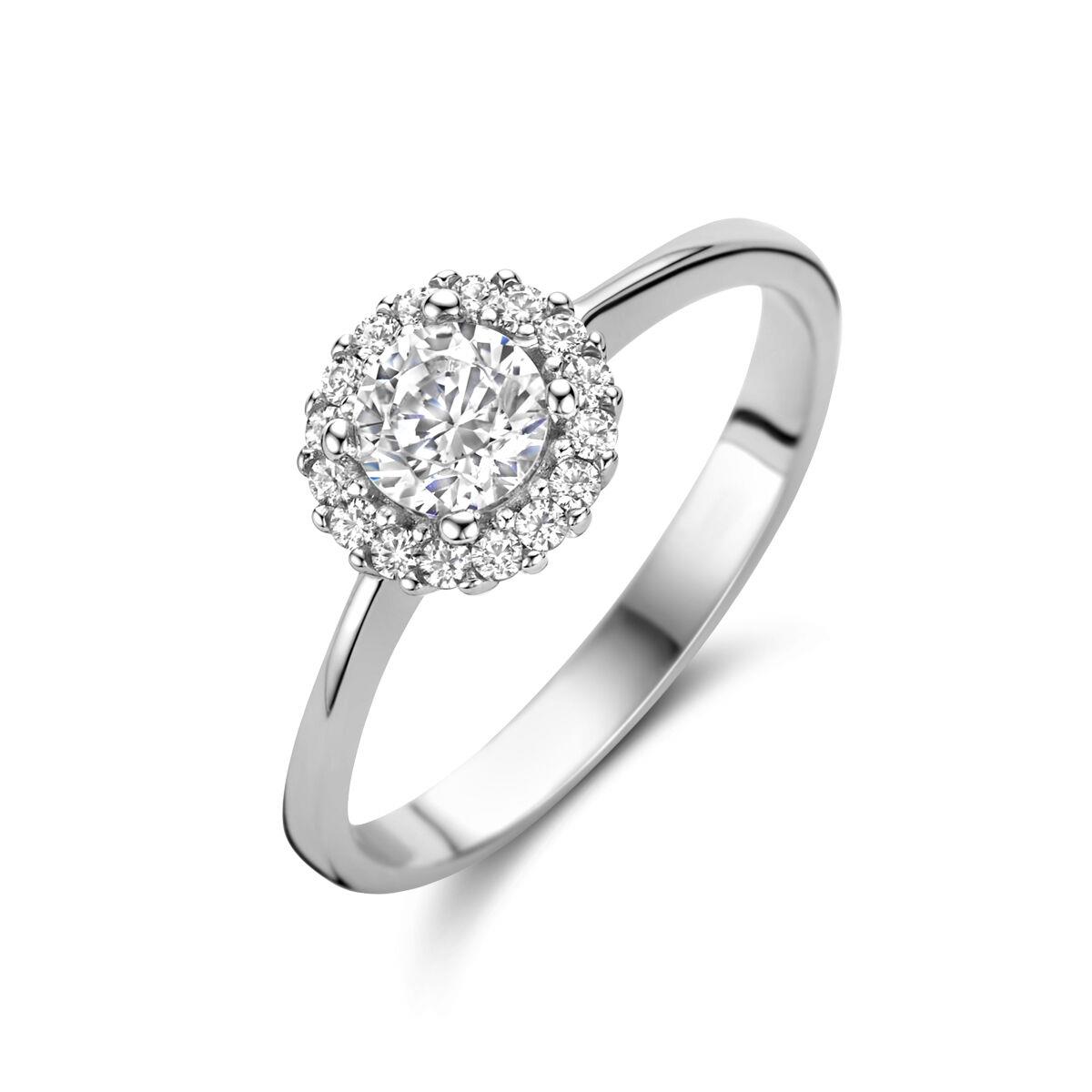 Halo Ring Silber