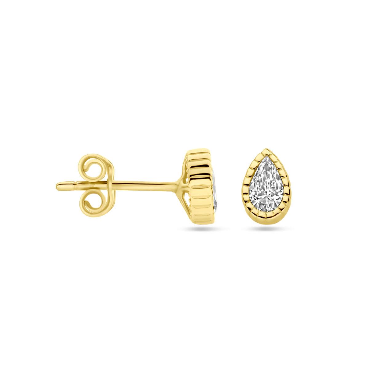 Tropfen Solitaire Ohrstecker