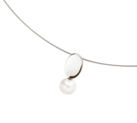 Boccia Titanium Anhänger mit Süßwasser Perle