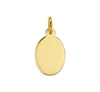 Gravur Anhänger Oval 9,5mm