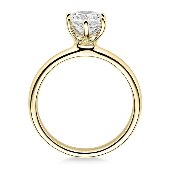 Solitaire Ring 0,32ct Gelbgold Lab Grown