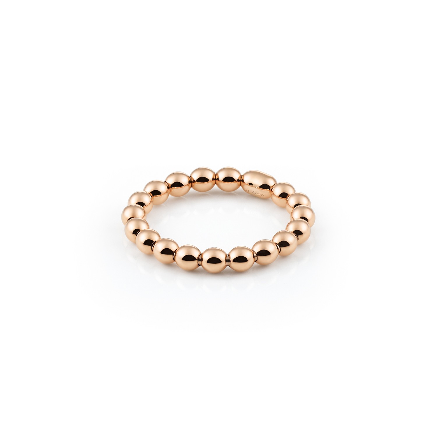 Al Coro Stretchy Ring Rotgold
