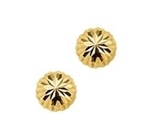 Ohrstecker facettiert 6,0mm