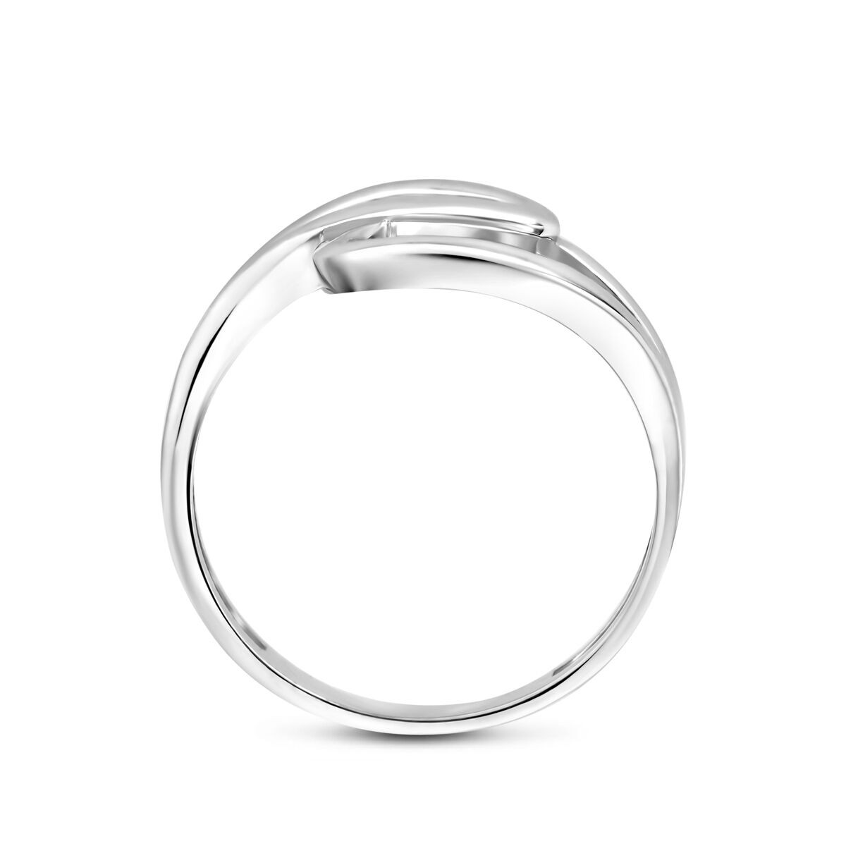 Silber Ring poliert - matt