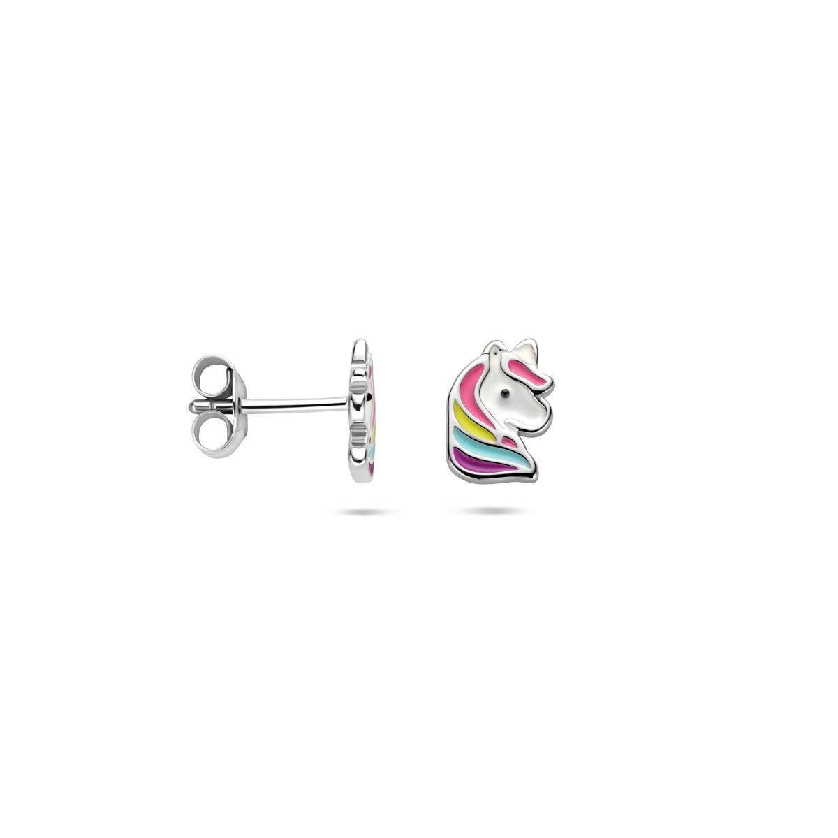 Einhorn Ohrstecker bunt