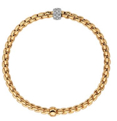 Fope Eka Tiny Armband Gelbgold L