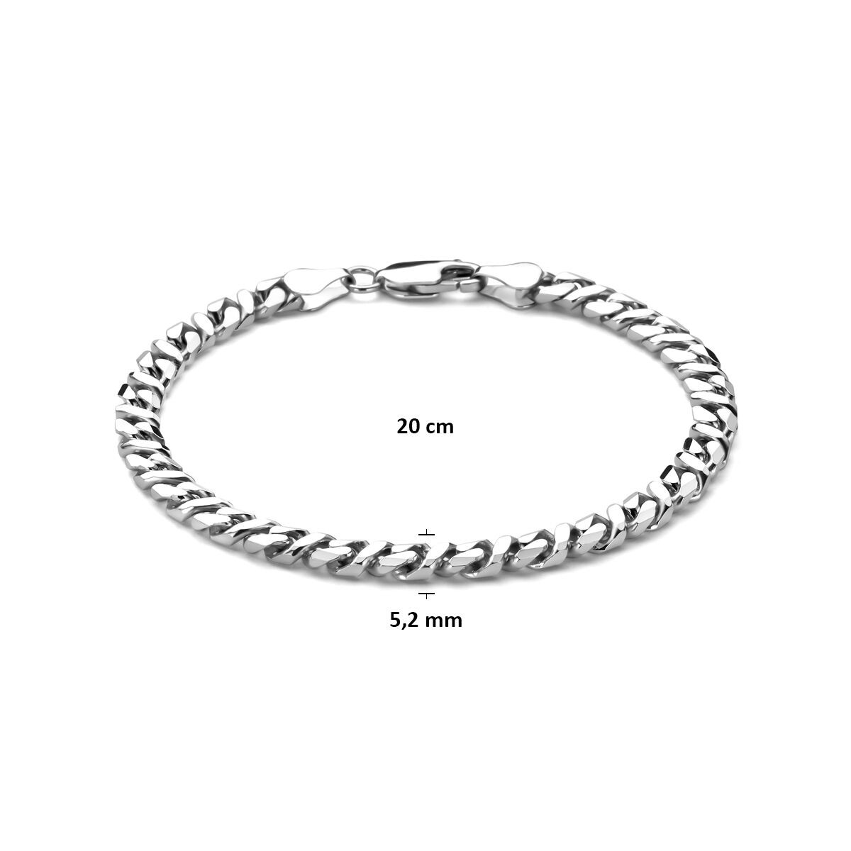 Armband Panzer 21,0cm Rhodiniert