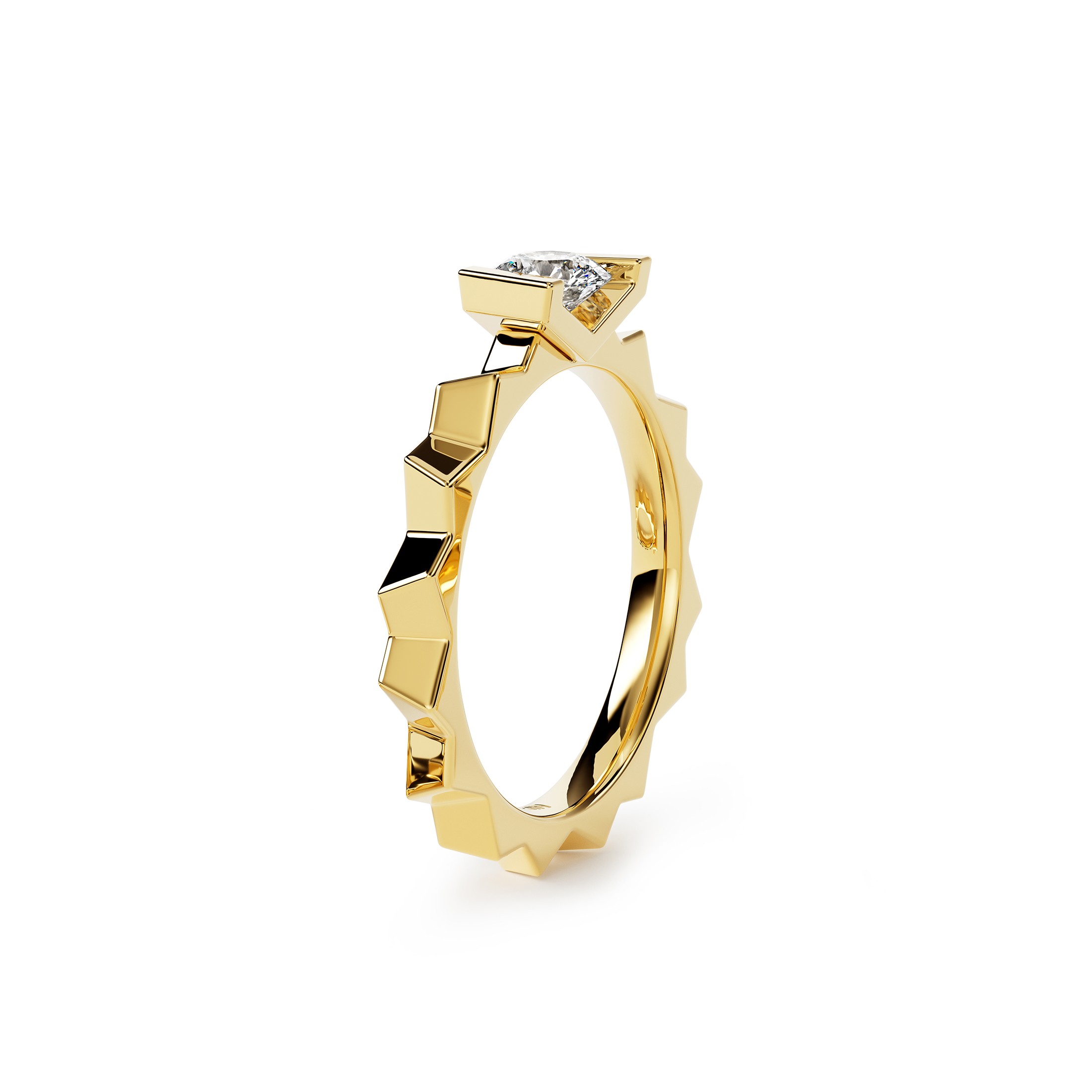 Niessing Vivida Solitair Ring Gelbgold 0,31ct