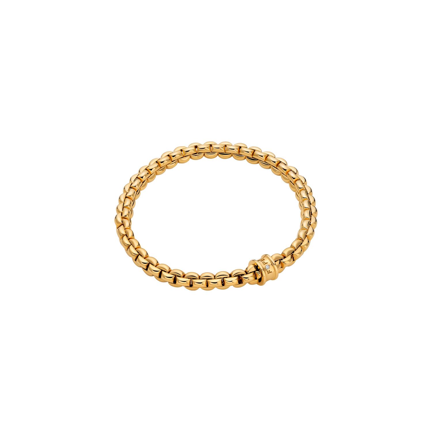 Fope Armband EKA Gelbgold mit einem Brillanten