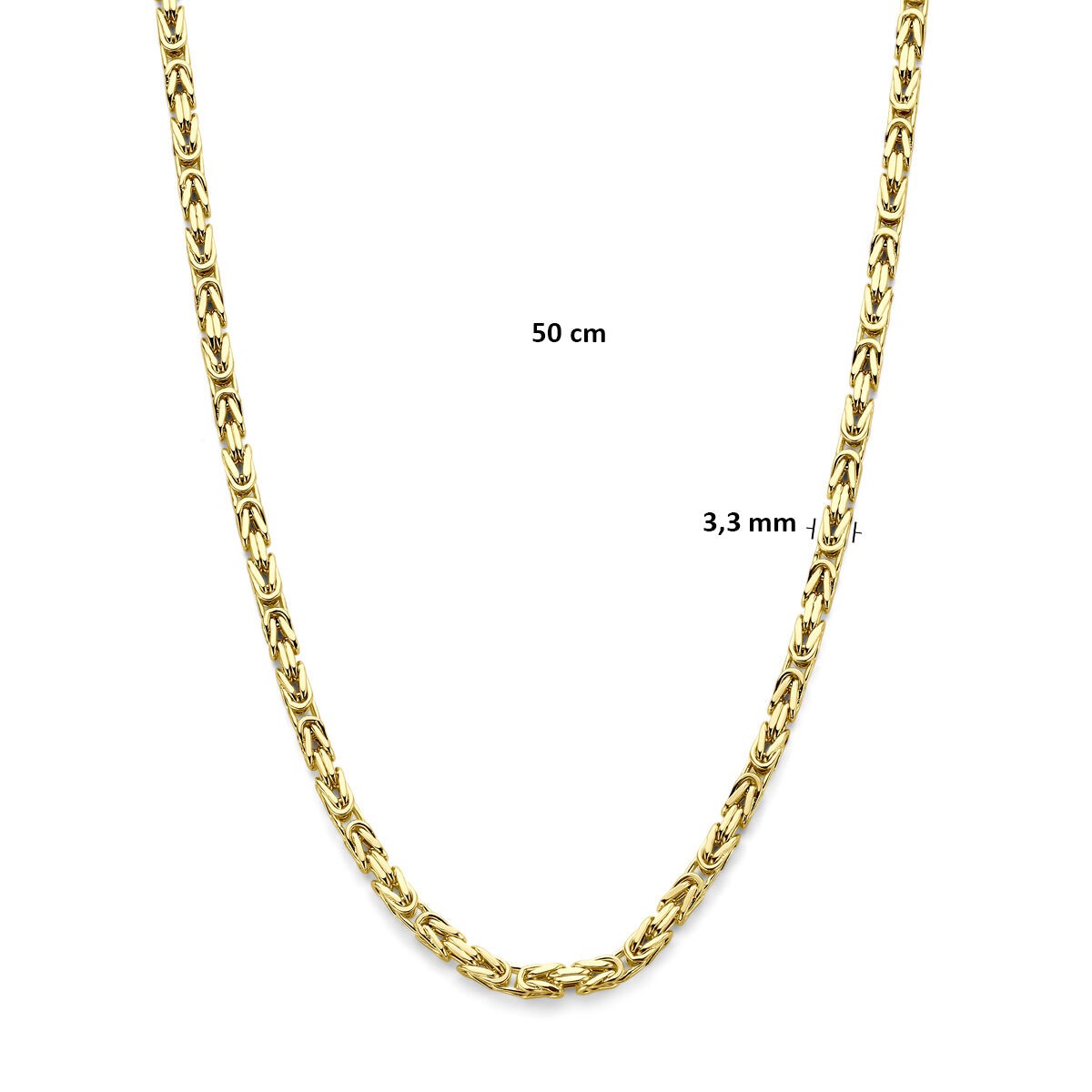 Königskette Gelbgold 50,0cm Massiv