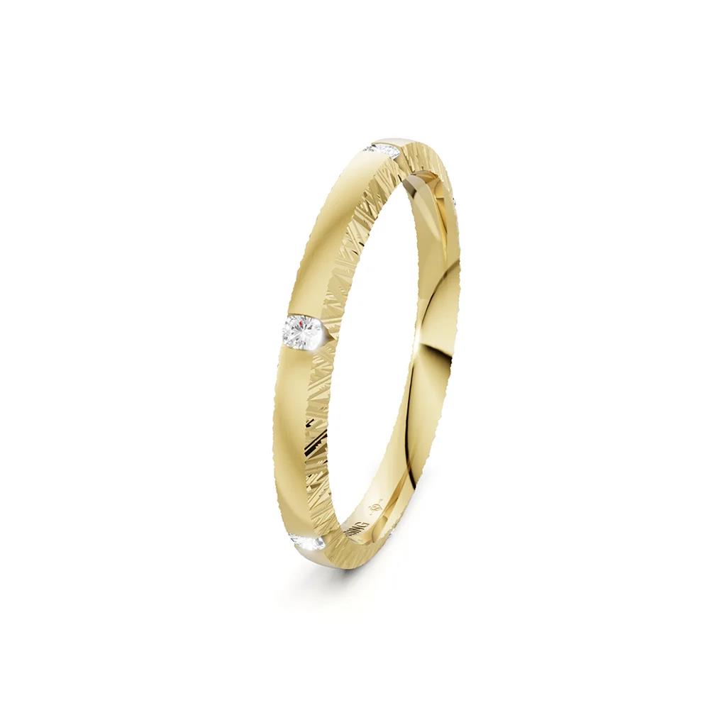 Niessing Sun Gelbgold Ring mit 6 Brillanten