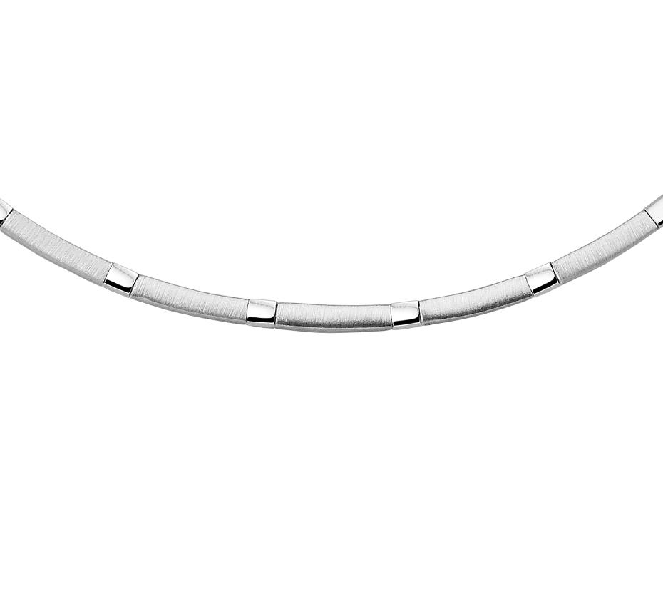Collier Silber Matt poliert