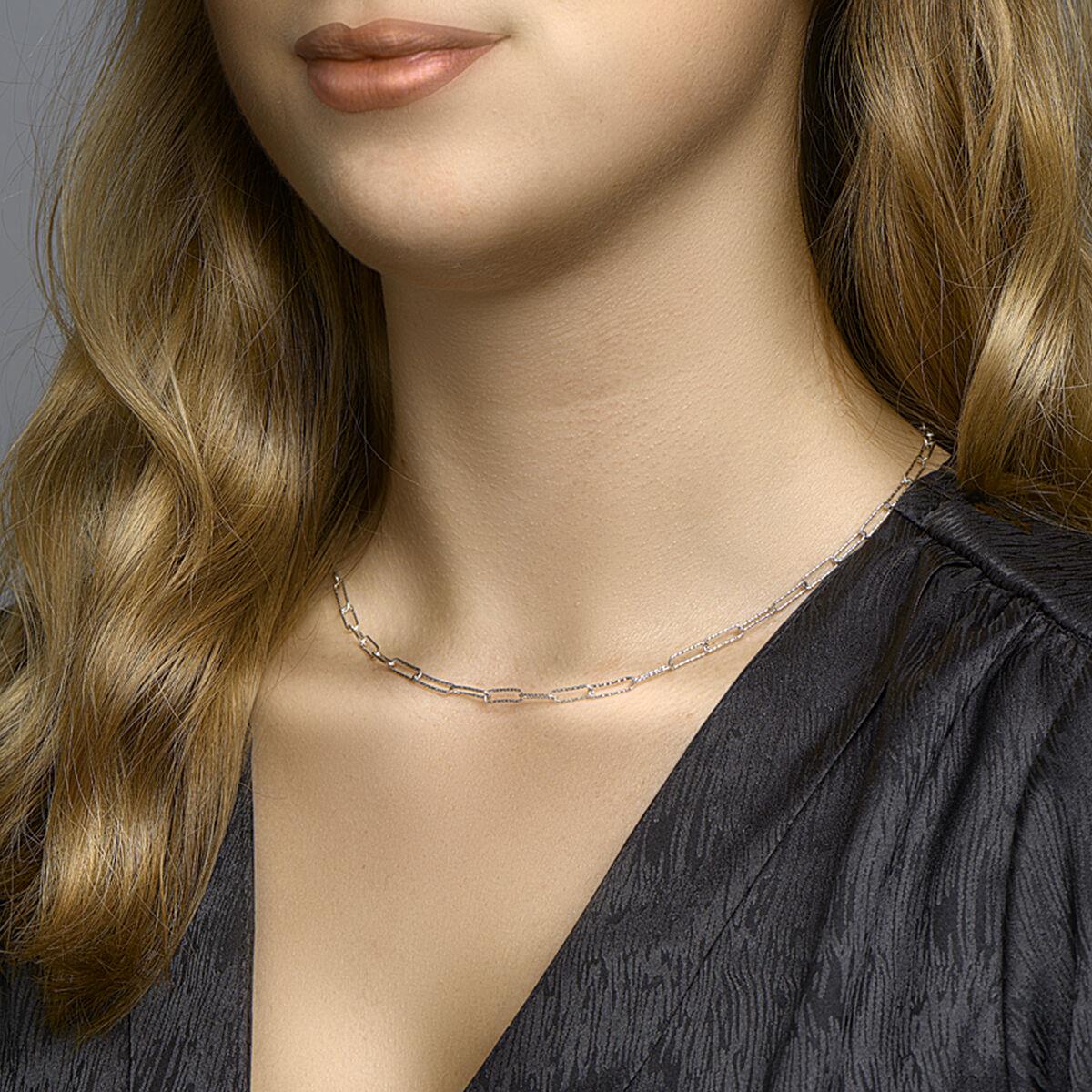 Paperclip Kette diamantiert