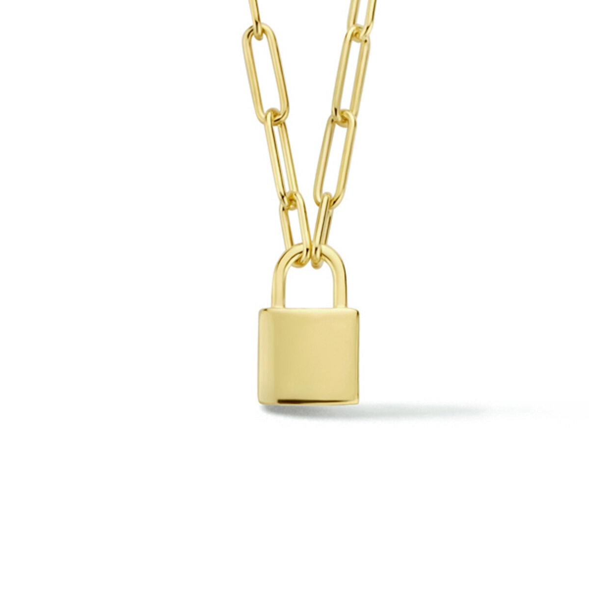 Paperclip Kette mit Schloß