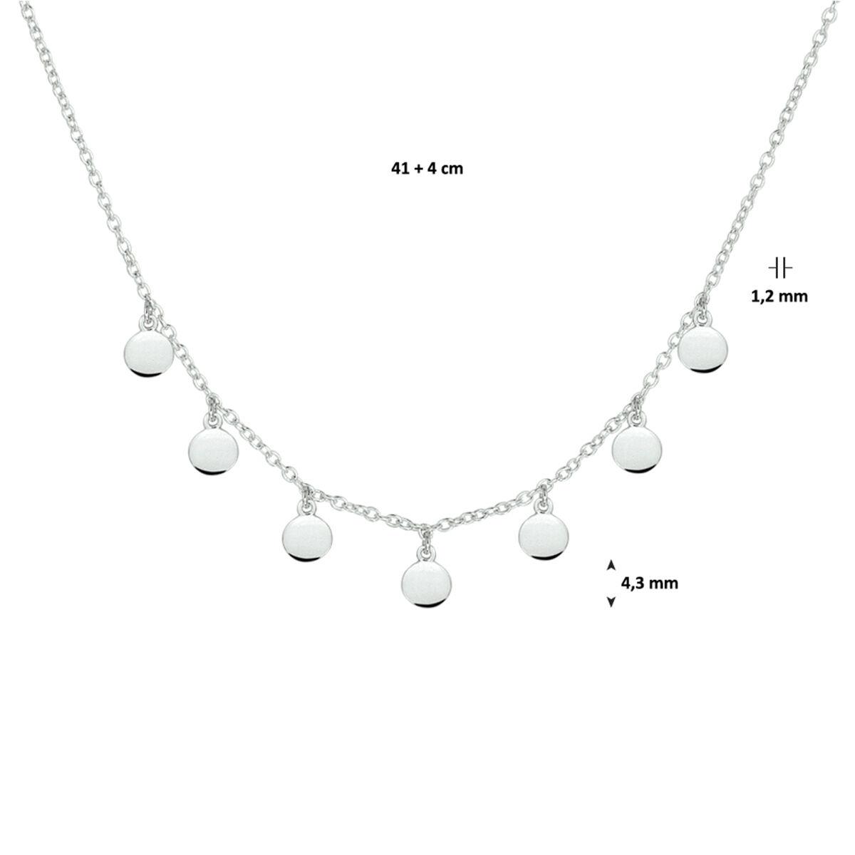 Anker Collier mit 7 runden Plättchen