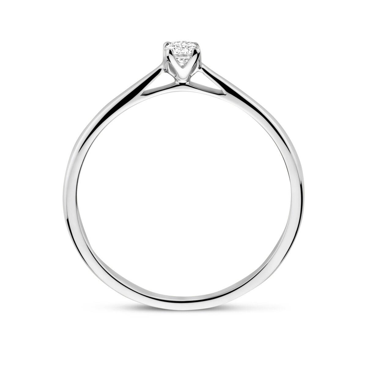 Solitair Ring mit Lab Grown Brillant 0,10ct