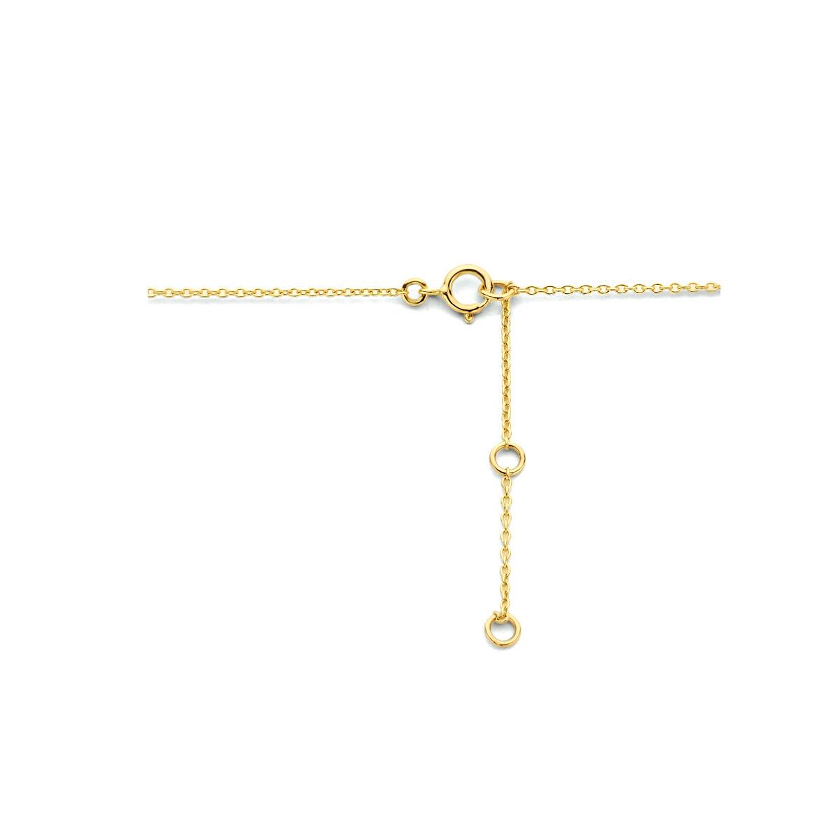 Kreuz Kette Gelbgold