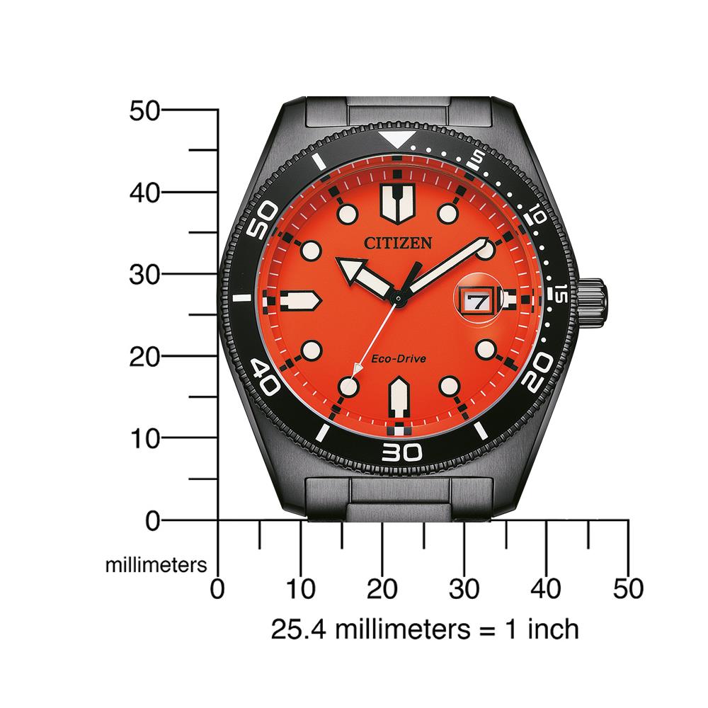 Citizen Eco-Drive Black Orange
