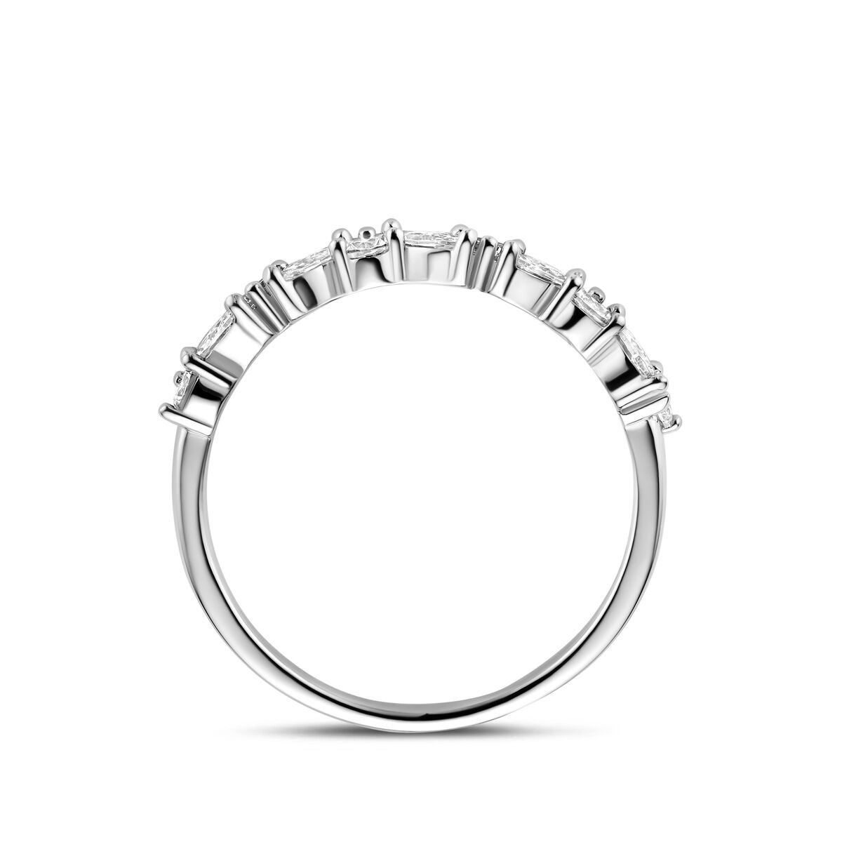 Silber Ring Silber Zirkonia Mix
