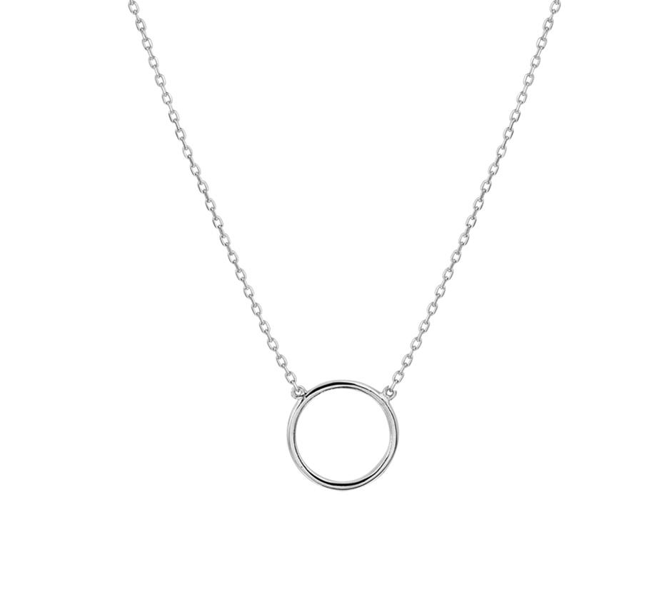 Kette mit Ring Weißgold